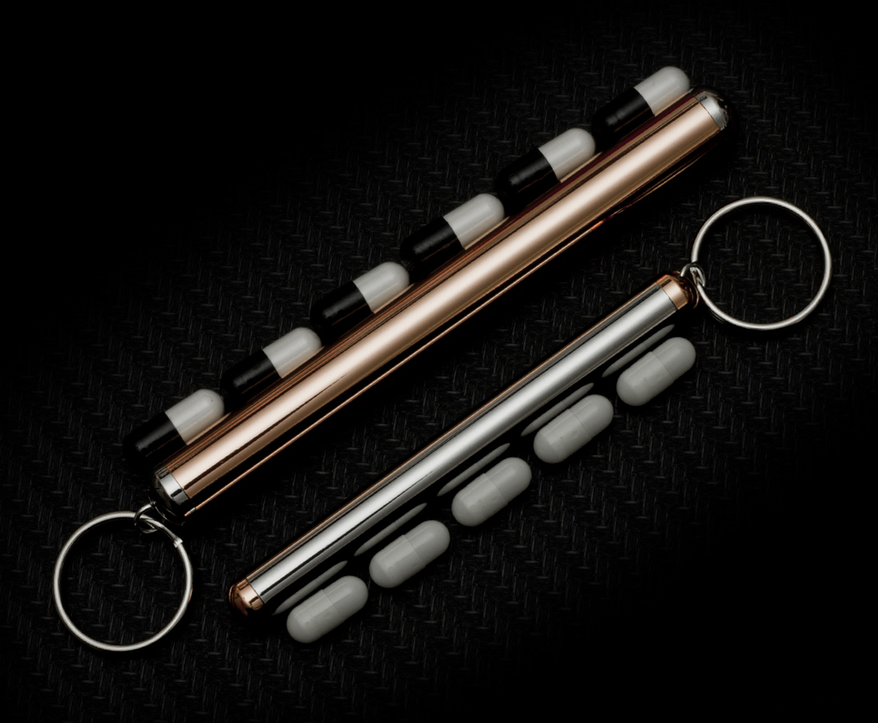 PURC Caffeine metal vials with 100% pure caffeine capsules