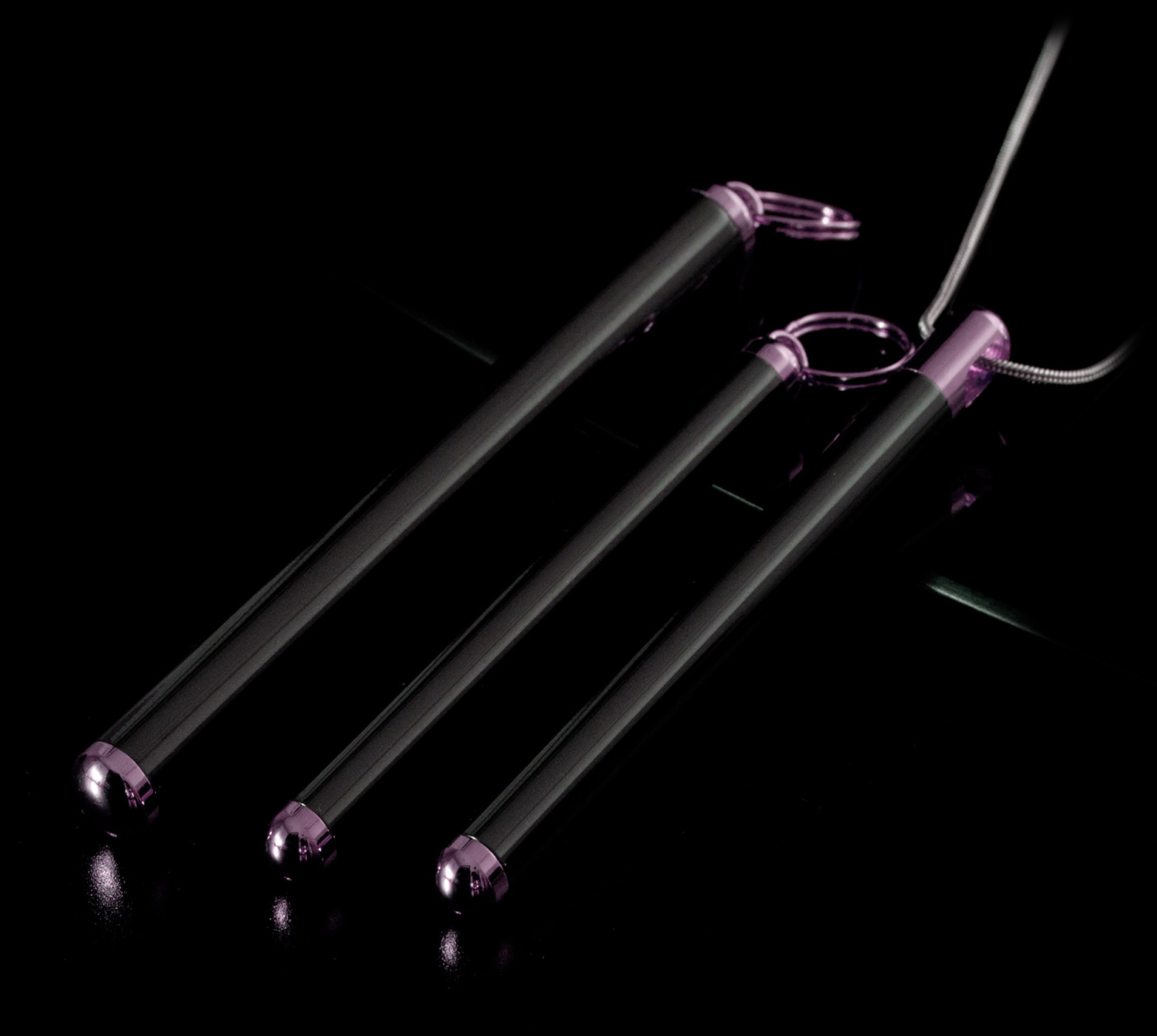 Black Purc Caffeine vial pink endcaps