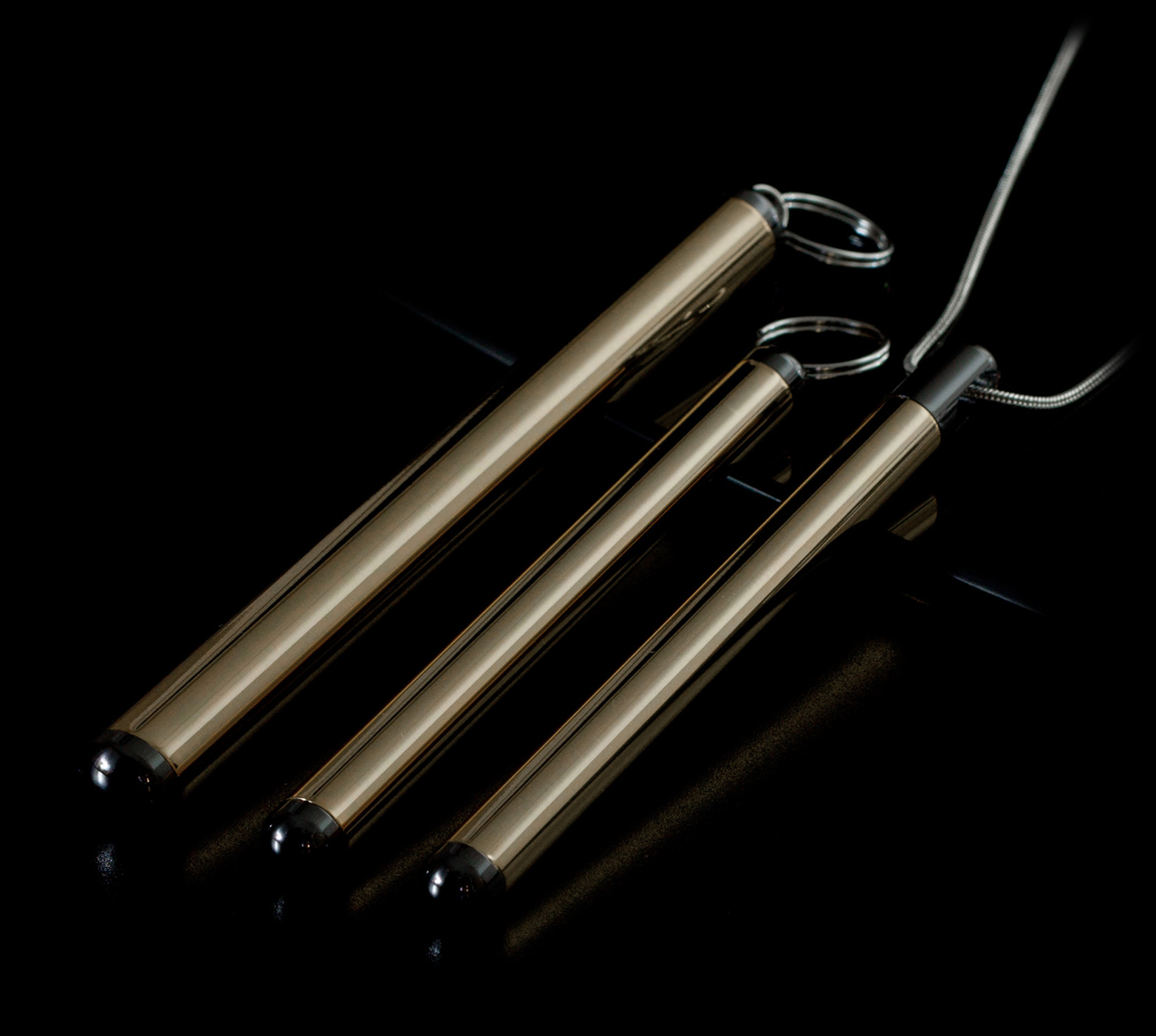 Brass Purc Caffeine Vial black endcaps