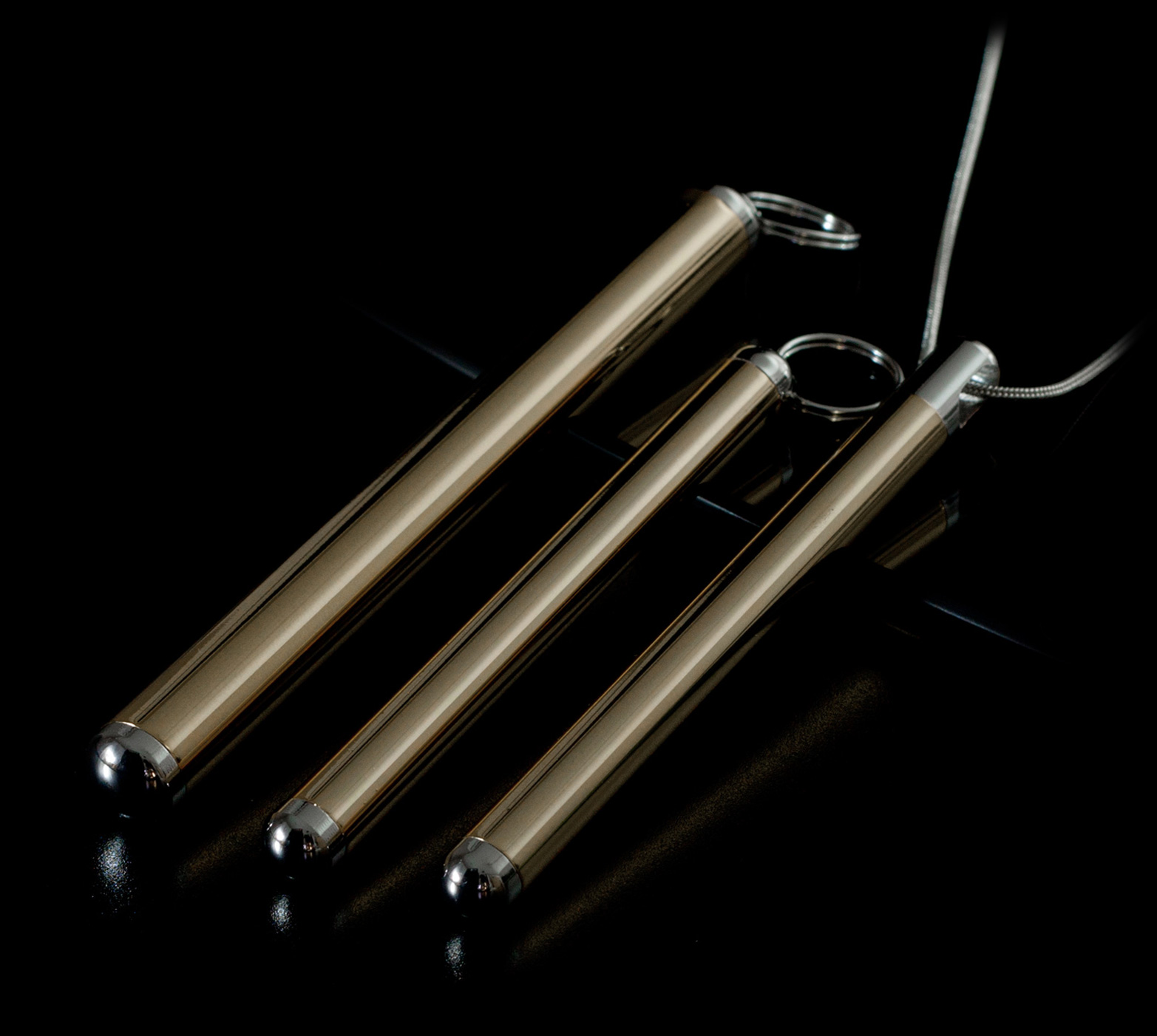 Brass Purc Caffeine Vial chrome endcaps