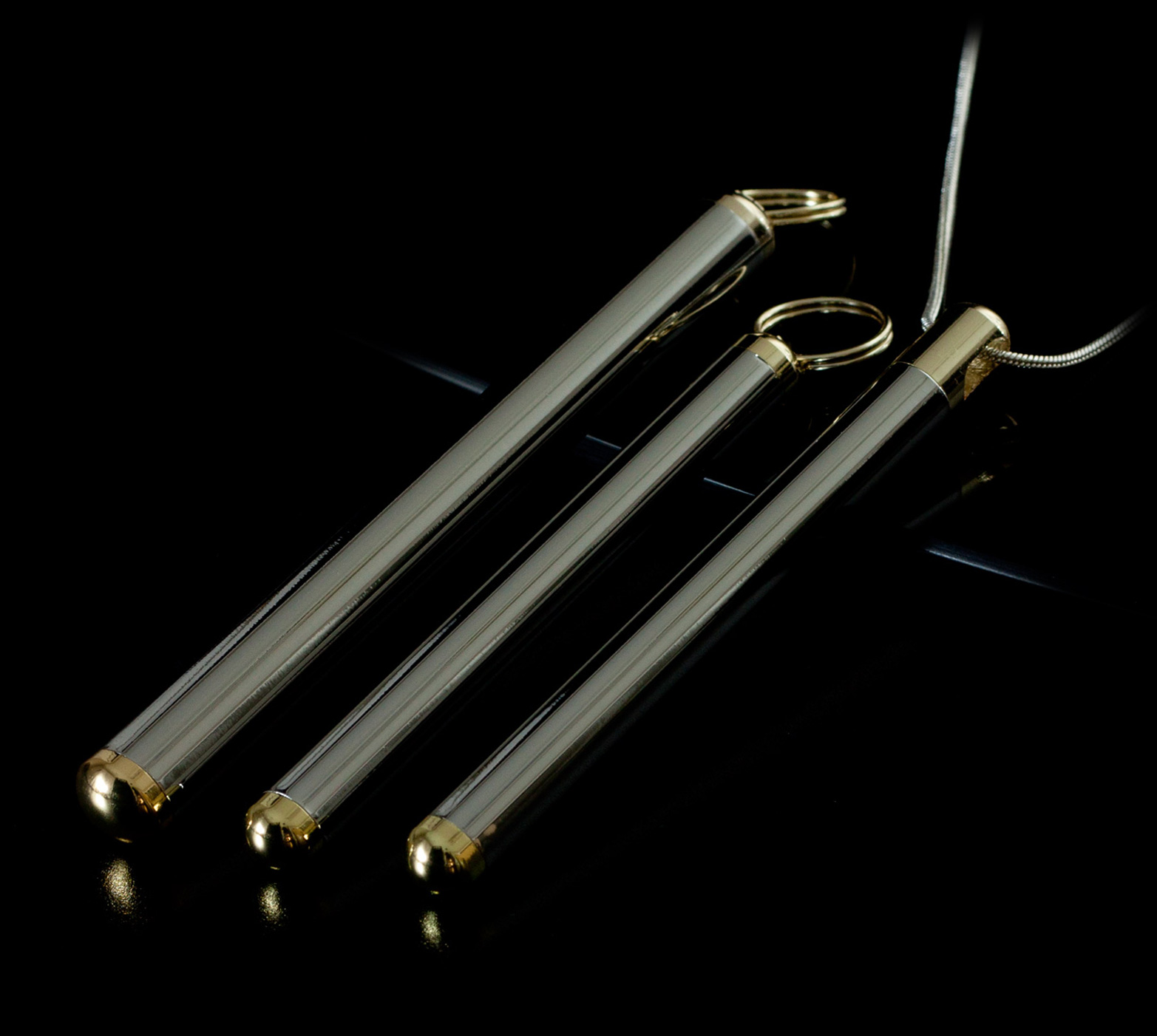 Chrome Purc Caffeine Vial Brass endcaps