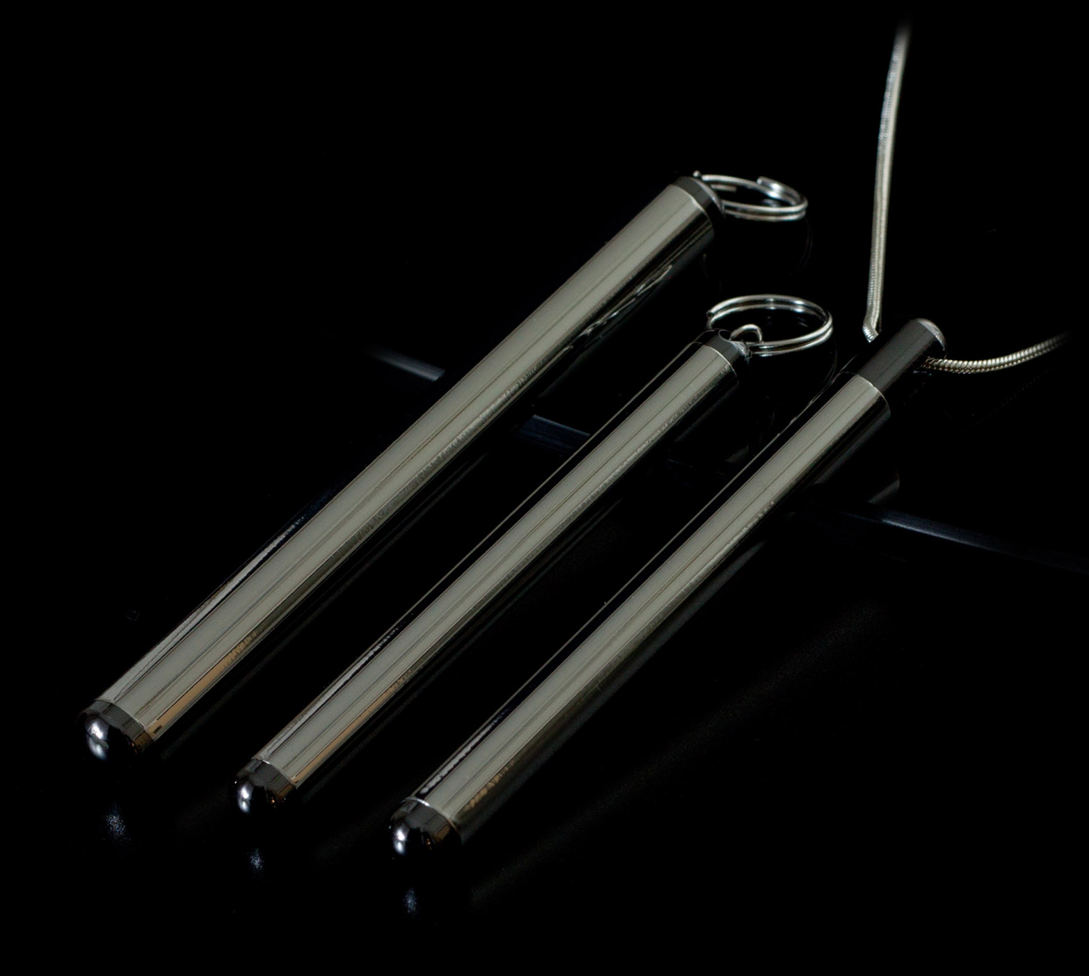 Chrome Purc Caffeine Vial black endcaps