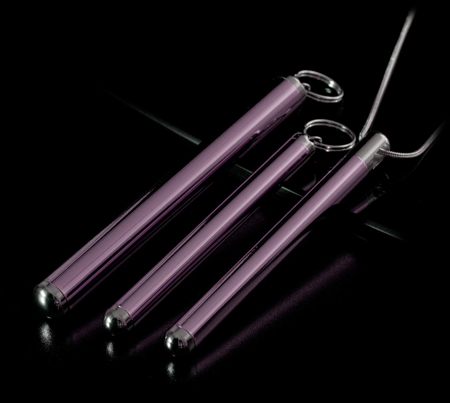 Pink Purc Caffeine vial chrome endcaps