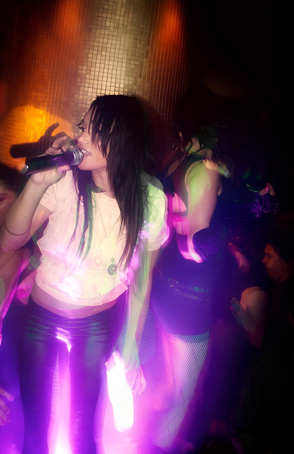 Becca performing